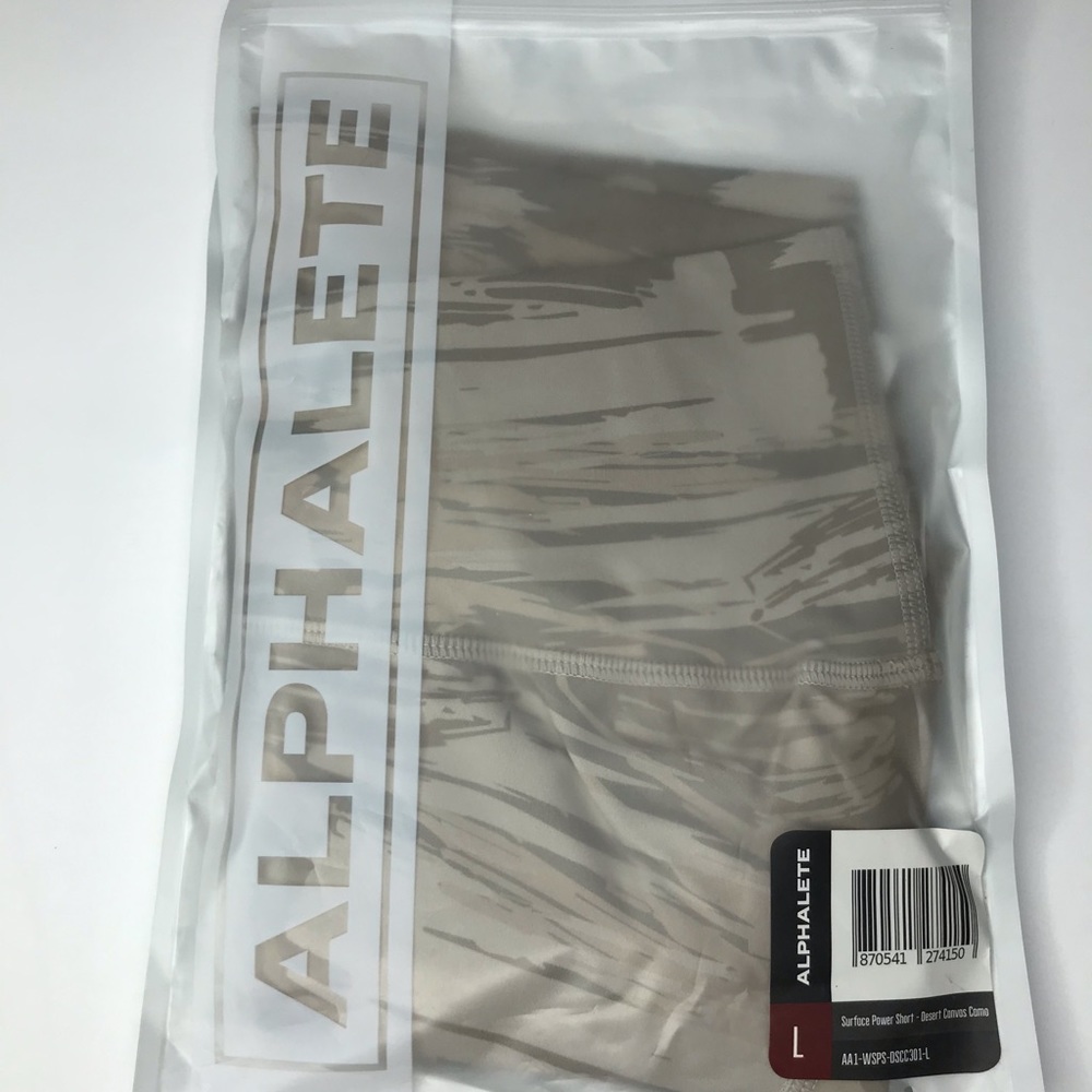 Alphalete Desert Canvas Camo Surface Power Shorts